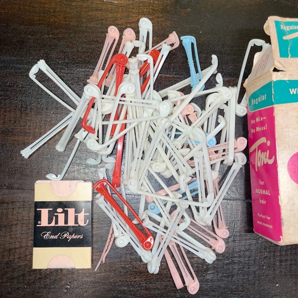 Vintage Regular Toni Home Permanent Box & Rollers/Rods Home‎ Permanent